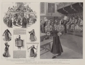 Londyńska ceremonia znikania, wieczerza wielkopostna publicznie w szpitalu Chrystusa